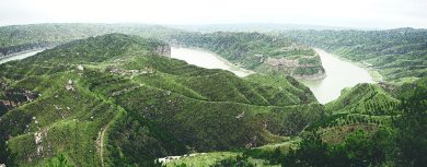 Double bend of the Yellow River, Laoniuwan, Shanxi, China, 2016