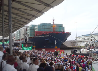 Inauguration of the new locks of the Panama Canal 