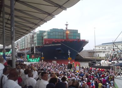 Inauguration of the new locks of the Panama Canal 