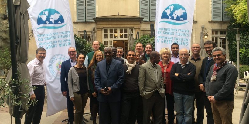 The panellists of Initiatives for the Future of Great Rivers during the third session of IFGR at Avignon, held from 11 to 14 October 2016, on the theme of deltas