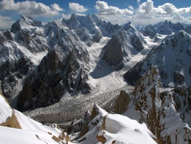 glaciers hautes montagnes asie