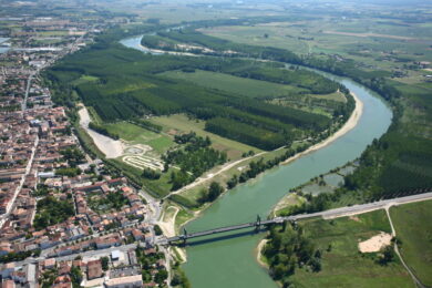 Vue aérienne Filhole et Front de Garonne