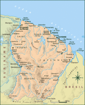 Carte Guyane