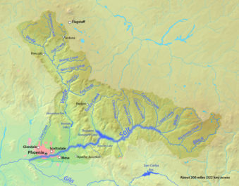 the verde river_map