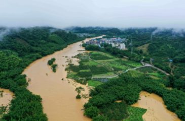 Innondations à Rongan _ source AFP