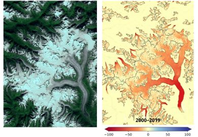 carte glaciers