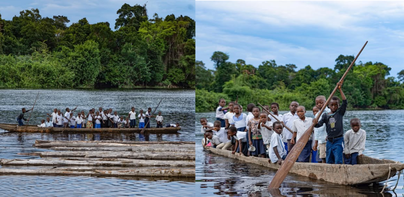 Assistance with the relocation of local students along the Congo River Assistance with the relocation of local students along the Congo River